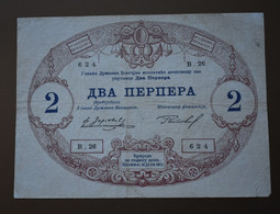 YUGOSLAVIA CRNA GORA MONTENEGRO 2 PERPERA 1914  F - Yugoslavia