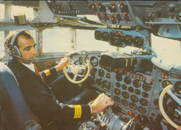 D-12529 Schönefeld - Interflug - Flugzeug - IL-62 - Cockpit - Captain - Schönefeld