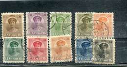 Luxembourg 1921-22 Yt 119 121-122 124-129 131 - 1921-27 Charlotte Voorzijde