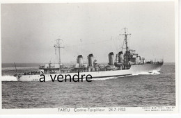 TARTU, Contre-Torpilleur, 24-7-1933 - Oorlog