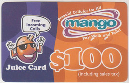 ZIMBABWE - Mango Juice Card 100, Z$100, Exp.date  24/07/2002, Used - Zimbabwe