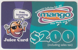 ZIMBABWE - Mango Juice Card 200, Z$200, Exp.date  09/04/2002, Used - Simbabwe