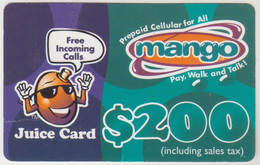 ZIMBABWE - Mango Juice Card 200, Z$200, Exp.date  09/01/2003, Used - Simbabwe