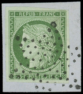 EMISSION DE 1849 - 2    15c. Vert, Oblitéré ETOILE S. Fragt, TTB - 1849-1850 Cérès