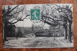 BAZAS (33) - VIADUC DU CHEMIN DE FER, VU DES ALLEES ST-SAUVEUR - Bazas