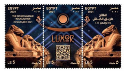 Egypt - 2021 - NEW - ( The Sphinx Avenue Inauguration - LUXOR ) - MNH** - Egiptología