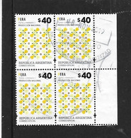 Argentinien  2016  FM  Mi 3682 (Birne) Viererblock Gestempelt - Used Stamps
