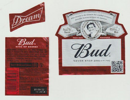 Bier Etiket-beerlabel BUD Anheuser-Busch (USA) Dare To Dream Over A BUD Daphne - Birra