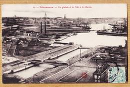 X59178 DUNKERQUE (59) Vue Générale De La Ville Et Des Bassins 1906 à Anna ROUX Mas Chauvet Par Montpellier - Dunkerque