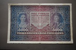 Banknotes POLAND 5 000 Marek Type 1920 - Poland