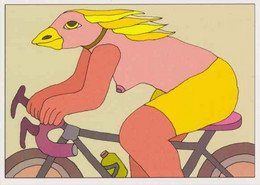 Cpm 1741/431 ERGON - Femme Oiseau à Bicyclette  - Vélo - Cyclisme - Bicycle - Cycle - Illustrateurs - Illustrateur - Ergon