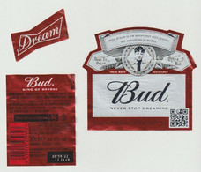 Bier Etiket-beerlabel BUD Anheuser-Busch (USA) Dare To Dream Over A BUD Miquell - Birra