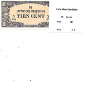 INDE NEERLANDAISE BILLET 10 CENTS PICK 121 - Sonstige – Asien