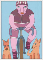 Cpm 1741/451 ERGON - Homme à Bicyclette  - Vélo - Cyclisme - Bicycle - Cycle - Illustrateurs - Illustrateur - Ergon