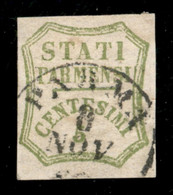 Antichi Stati Italiani - Parma - 1859 - Governo Provvisorio - 5 Cent (13) - Primi Giorni D'uso - Parma (8 Novembre) - Altri & Non Classificati
