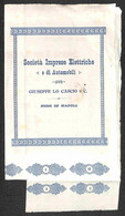 Prefilateliche E Documenti - Italia - Società Imprese Elettriche E Di Automobili - Giuseppe Lo Cascio - Napoli 30 Novemb - Other & Unclassified