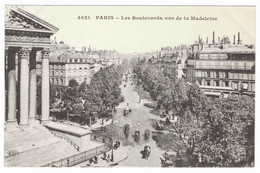 75 - PARIS 8 - Les Boulevards, Vus De La Madeleine - ELD 4021 - Arrondissement: 08