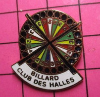 513i Pin's Pins / Beau Et Rare / THEME : SPORTS / BILLARD CLUB DES HALLES - Biljart