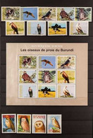 BIRDS BURUNDI 1970's To 2009 Never Hinged Mint Collection Of Stamps And Miniature Sheets Featuring Birds.  Includes 1991 - Non Classificati