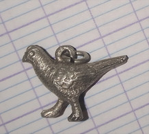 Pendentif Breloque FAISAN  POULE PIGEON Argent ?  Poinçon 66 - Anhänger