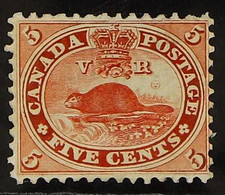 1859 3c Vermilion "Beaver", SG 32 Or Unitrade 15, Very Good Never Hinged Mint. For More Images, Please Visit Http://www. - Altri & Non Classificati