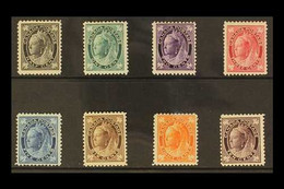 1897-98 Queen Victoria "Maple Leaf" Definitive Set, SG 141/49, 6c & 8c Are Never Hinged, The Rest Are Very Fine Mint (8  - Altri & Non Classificati