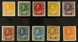 1922-31 Admiral Definitives (new Colours) Complete Set, SG 246/255, Or Unitrade 105, 107, 109, 110, 112, 114, 115, 117,  - Altri & Non Classificati