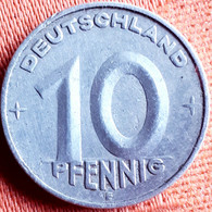 DUITSLAND/D.D.R.: Very Scarce 10 PFENNIG 1952 E KM 7 KEY DATE ! - 10 Pfennig