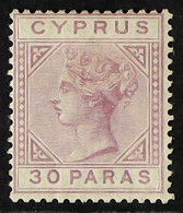 1882-86 30pa Pale Mauve, Watermark Crown CA, Die I, SG 17, Fine Mint. For More Images, Please Visit Http://www.sandafayr - Other & Unclassified