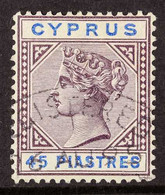 1884-96 45pi Grey-purple And Blue, SG 49, With Neat Upright 1895 Oval Registered Cancel. For More Images, Please Visit H - Other & Unclassified