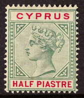 1894-96 ½pi. Green And Carmine, Large "S" Variety, SG 40a, Fine Mint. For More Images, Please Visit Http://www.sandafayr - Other & Unclassified