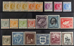 1904-1928 MINT SELECTION Presented On A Stock Card That Includes KEVII MCA Wmk Range To 1pi & 2pi, KGV Defins Range To 1 - Altri & Non Classificati