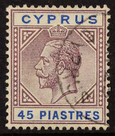 1912-15 45pi Dull Purple And Ultramarine, SG 84, Very Fine Cds Used. For More Images, Please Visit Http://www.sandafayre - Altri & Non Classificati