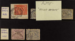 1872-75 MARITIME POSTMARKS A Group Of Stamps Used With "Uffizio Natante" Ship Cancels, Includes Two "Cosp" (Constantinop - Altri & Non Classificati