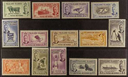 1952 Pictorial Definitive Set, SG 172/85, Very Fine, Lightly Hinged Mint (14 Stamps) For More Images, Please Visit Http: - Falkland