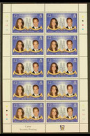 2011 Royal Wedding £2 Multicoloured, SG 1193, Sheetlet Of 10 Stamps, NHM (1 Sheetlet) For More Images, Please Visit Http - Falkland