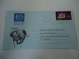 KENYA  AEROGRAMME  FRONT SIDE ONLY STONES AMETHYST ELEPHANT - Kenya (1963-...)