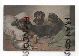 Maman Teckel "malade", Médicament, ...1918 - Honden