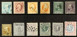 1852-91 FINE USED GROUP Includes 1852 5c, 10c, And 15c Imperf Set (these All With Four Margins), 1864 15c Perf, 1867-71  - Altri & Non Classificati