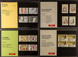 1982-1987 PRESENTATION PACKS A Complete Run Of "PTT Post" Packs From January 1982 (Number 1) Through To The End Of 1987  - Altri & Non Classificati