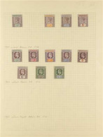 1900- 1912 FINE MINT COLLECTION On Album Pages And Including 1900 ½d, 2d, 2½d and 5d, 1902 Set To 2s6d, 1910-11 Set To 1 - Nigeria (...-1960)