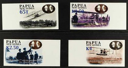 2003 IMPERF PROOFS Century Of Powered Flight Set As SG 983/86, IMPERF PROOFS From The B.D.T. Printers Archive On Unwater - Papua Nuova Guinea