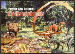 2004 IMPERF PROOF MINIATURE SHEET Prehistoric Animals 1.5k X 6 Miniature Sheet As SG MS1015, IMPERF PROOF From The B.D.T - Papua Nuova Guinea