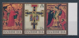 Barbuda 1970 Art Religion Paintings Strip MNH - Antigua Und Barbuda (1981-...)