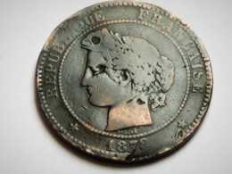 Très Rare Pièce De 10 C CERES De 1878 K - D. 10 Centimes