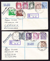 1947  2 R-Briefe Aus Shannon Airport Nach Zürich. - Covers & Documents