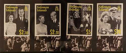 2007 ARCHIVE IMPERFORATE QEII Diamond Wedding Anniversary Complete Set As SG 1223/1226, BDT Archive Imperforates, Never  - Isole Salomone (...-1978)