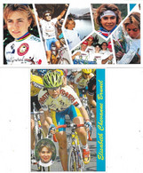 Collection Cyclisme - 2 Fiches Avec Palmares: Elisabeth Chevanne Brunel - Zabou Fan Club à Razac Sur L'Isle - Cycling