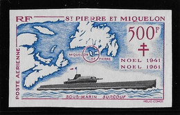 St Pierre Et Miquelon Poste Aérienne N°28 - Non Dentelé  - Neuf ** Sans Charnière - TB - Non Dentelés, épreuves & Variétés