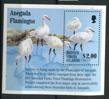 Iles Vierges ** Bloc  85 - Flamands Rose - Flamingo